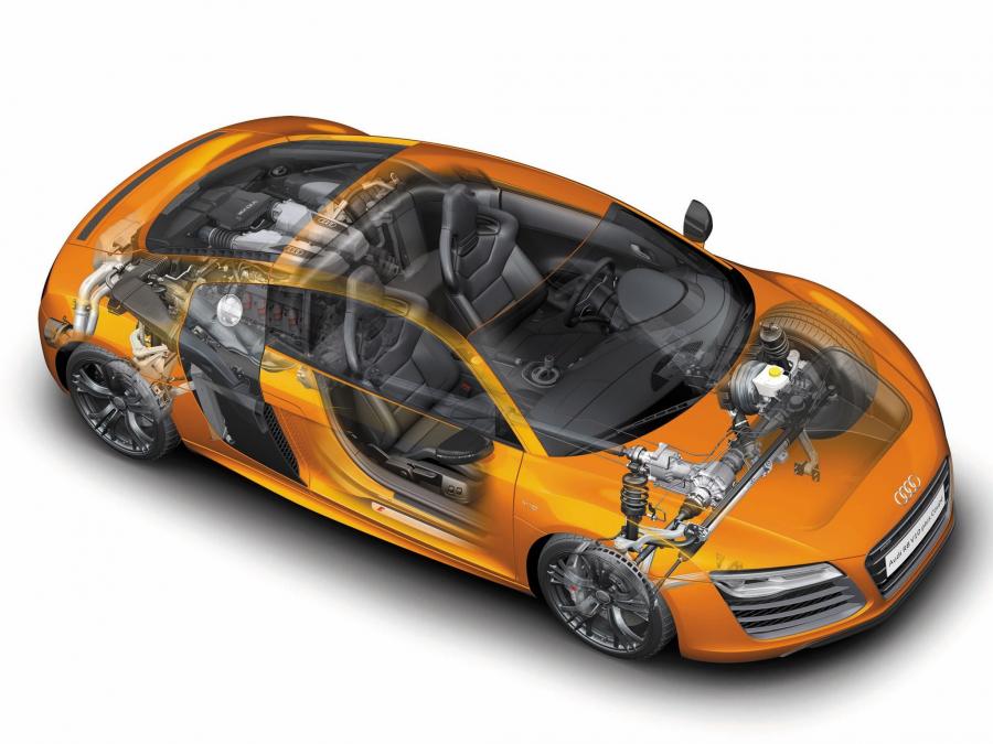 Схема Audi R8 V10 Plus 2012 года  (WW) (фото 19 из 23)